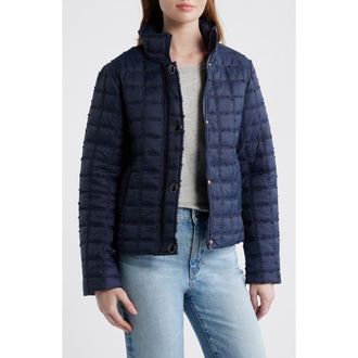 CeCe by Cynthia Steffe Short Quilted Jacket in Navy at Nordstrom, Size X-Large