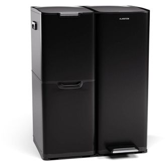 Klarstein Klarstein Tiyo 3-in-1 - Cestino dei rifiuti, 60 L, contenitori estraibili, Soft-Close
