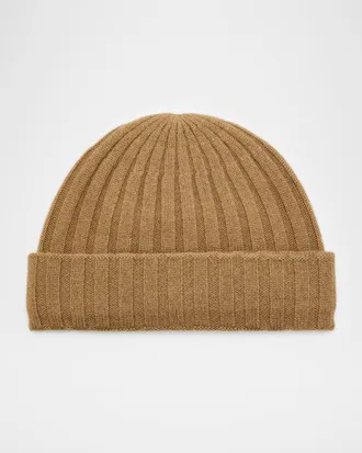 Toteme Wide-Ribbed Cashmere Beanie