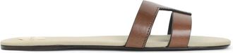 Saint Laurent Sliders, female, Brown, Size: 8 1/2 US Mabrouka Sandals