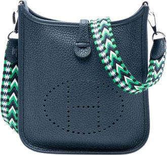 Herm&egrave;s Pre-owned Canvas shoulder-bags - Dames - Vintage Schoudertas - Blauw - ONE Size - Vintage