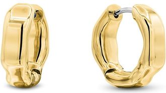Calvin Klein Womens Fluid Metal Earrings - Metallic