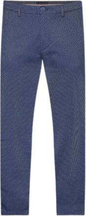 Tommy Hilfiger Mw 0Mw 23559 Chinos - Heren - Slim Fit Broeken - Blauw - W30 - Katoen - Broeken