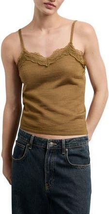 Mango Mustasa Knit Camisole in Ochre at Nordstrom Rack, Size Large