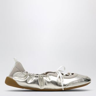 Chlo&eacute; Sneaker ballerine Chlo&eacute; Kick in nappa metallizzata