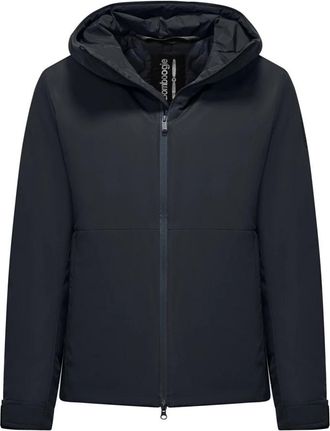 Bomboogie Gewatteerde Jas met Capuchon - Heren - Winterjassen - Blauw - S - Polyester - Jassen