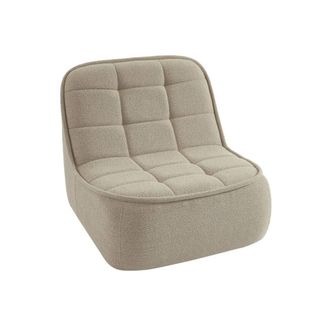 Sweeek Sill&oacute;n envasado al vac&iacute;o de borreguito, beige