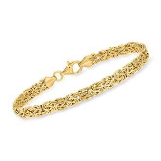 Canaria Canaria 10kt Yellow Gold Byzantine Bracelet