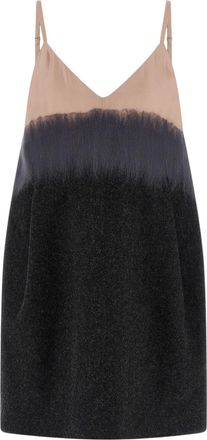 Tela Abito Nikolas Color-Block Sleeveless Wool Mini Dress