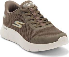 Skechers Slip-ins: GO WALK Flex Hands Up Sneaker in Brown at Nordstrom Rack, Size 10.5