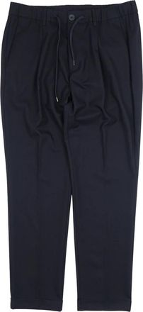 Herno Straight Broeken - Heren - Straight fit broeken - Blauw - L - Broeken