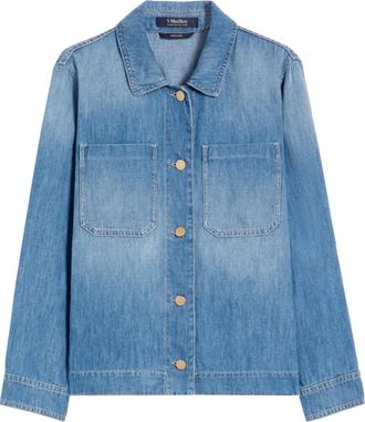 Max Mara Galan Jacket - Dames - Spijkerjassen - Blauw - XS - Denim - Jassen