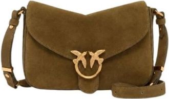 Pinko Mini Love Bag One - Dames - Mini tas - Groen - ONE Size - Katoen - Tassen