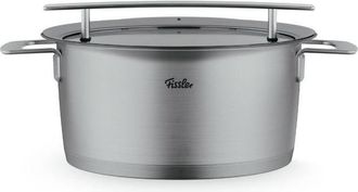 FISSLER Pentola Acciaio Inox 24 Cm 5.1 L Con Coperchio Vetro Phi Collection