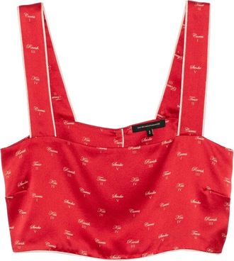 Kiki De Montparnasse Top pigiama con stampa - Rosso