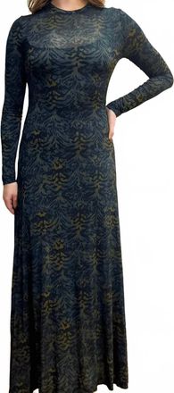 Ulla Johnson Amari Jersey Long Sleeve Dress In Desert Jasper