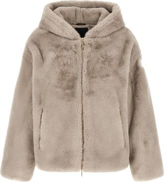 Tatras Yumola Jas met capuchon - Dames - Jassen - Beige - M - Polyester - Jassen