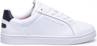 Tommy Hilfiger Essential Cupsole - Dames - Sneakers - Wit - 35 EU - Leer - Schoenen