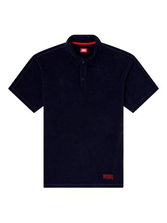 Diesel Joshua-D-Core poloshirt met geborduurd logo - Blauw