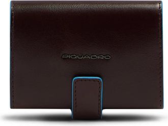 Piquadro Modulaire Mag Safe Lederen Portemonnee met RFID-bescherming - unisex - Portefeuilles - Bruin - ONE Size - Leer - Accessoires