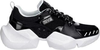 Versace Jeans Couture Schoenen, Heren, Zwart, 44 EU, Leer, Sneakers