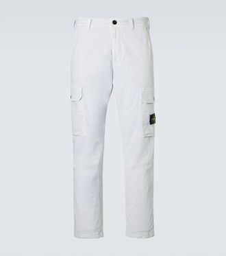 Stone Island Compass cotton twill cargo pants