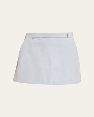 Frame Denim The Suede Mini Skirt