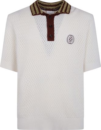 Dr&ocirc;le de Monsieur Ajour&eacute; D Miroir Polo Shirt