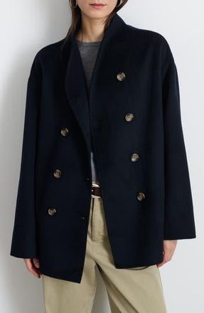 Alex Mill Sophia Wool Blend Coat in Dark Navy at Nordstrom Rack, Size X-Large