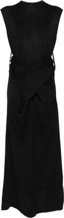 Jil Sander Abito a portafoglio in lana - Nero