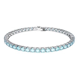 Swarovski Matrix Tennis Armband - Dames - Armbanden - Blauw - ONE Size - Accessoires