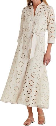 Sundays Linen Laurel Dress In Moonbeam