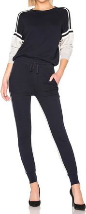 Joie Two Tone Cotton Slim Joggers In Multicolor