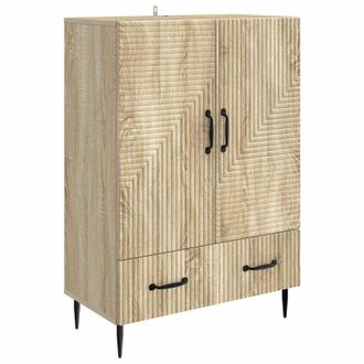 vidaXL Aparador Roble Sonoma 66 X 34,5 X 95 Cm Madera De Ingenier&iacute;a Vidaxl