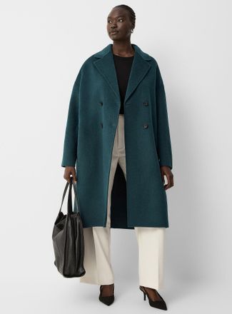Contemporaine Womens Oversized reprocessed wool overcoat