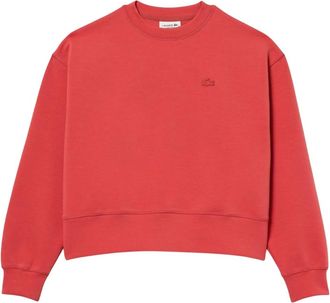 Lacoste Dames/dames Oversized Sweatshirt (Rood)