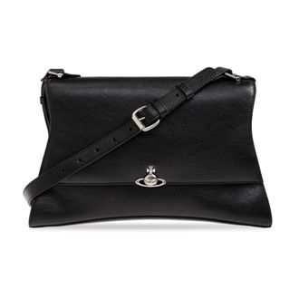 Vivienne Westwood Cross Body Bags, female, Black, Size: ONE SIZE Bianca Medium Shoulder Bag