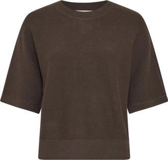 Moss Copenhagen Thamira 2/4 Pullover - Dames - Truien - Bruin - Maat: M/L Leer