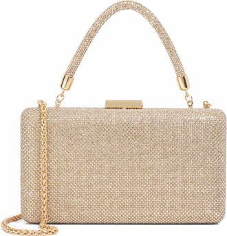 Dune London Beaut Top Handle Frame Clutch in Gold at Nordstrom