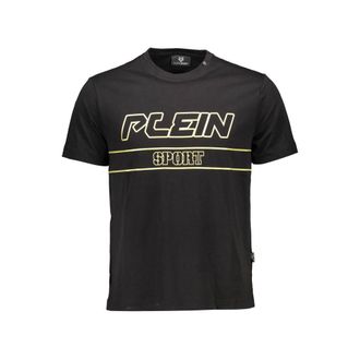 Plein Sport Black Cotton Mens Mens T-Shirt