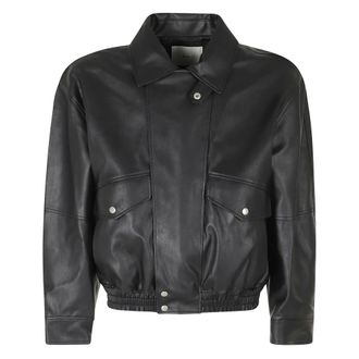 Dunst Cropped Alter Leather Blouson - Heren - Jassen - Zwart - Maat: S Leer