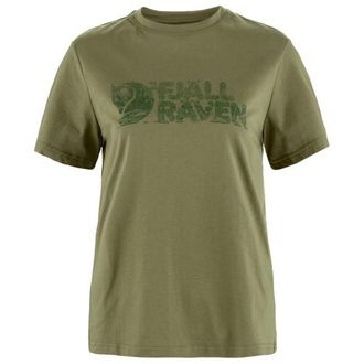 Fj&auml;llr&auml;ven Lush Logo T-Shirt T-Shirt f&uuml;r Damen | oliv