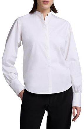 Nic+Zoe Anywhere Stretch Poplin Button-Up Shirt in Paper White at Nordstrom Rack, Size X-Large