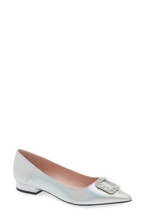 Kate Spade New York buckle up pointed toe pump in Iridescent at Nordstrom Rack, Size 5.5