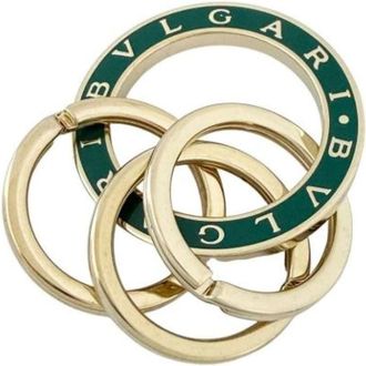Bulgari Pre-owned Canvas Keyring - Dames - Vintage Accessoires - Geel - ONE Size - Vintage