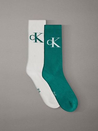 Calvin Klein 2 Pack Soft Cotton Stretch Crew Socks