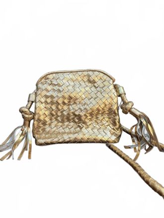Sole Womens Dani Leather Crossbody Bag In Gold