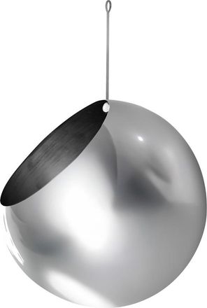 AYTM Hängender In-/Outdoor Design Blumentopf Globe, Silver
