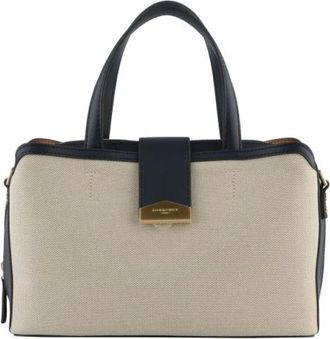 Pourchet Tassen, Dames, Beige, ONE Size, Leer, Cavalcade Lin - Port&eacute; main