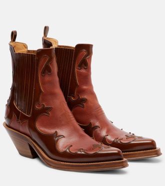 Gabriela Hearst Cassidy leather cowboy boots